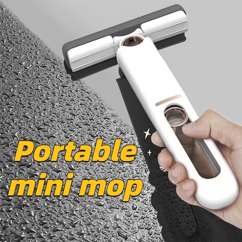 New Portable Self-Squeeze Mini Mop – Effortless Cleaning for the Lazy