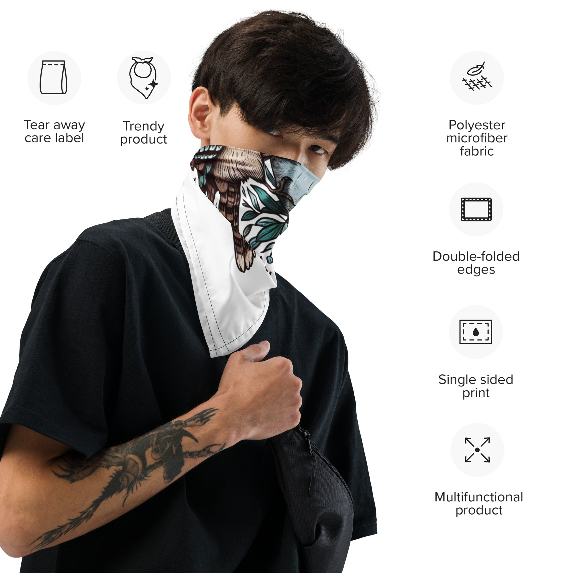 All-over Print Bandana (Killing One Stone With 2 Birds )