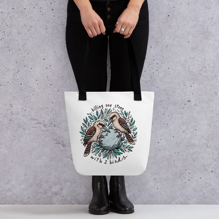 Killing One Stone With 2 Birds Tote bag