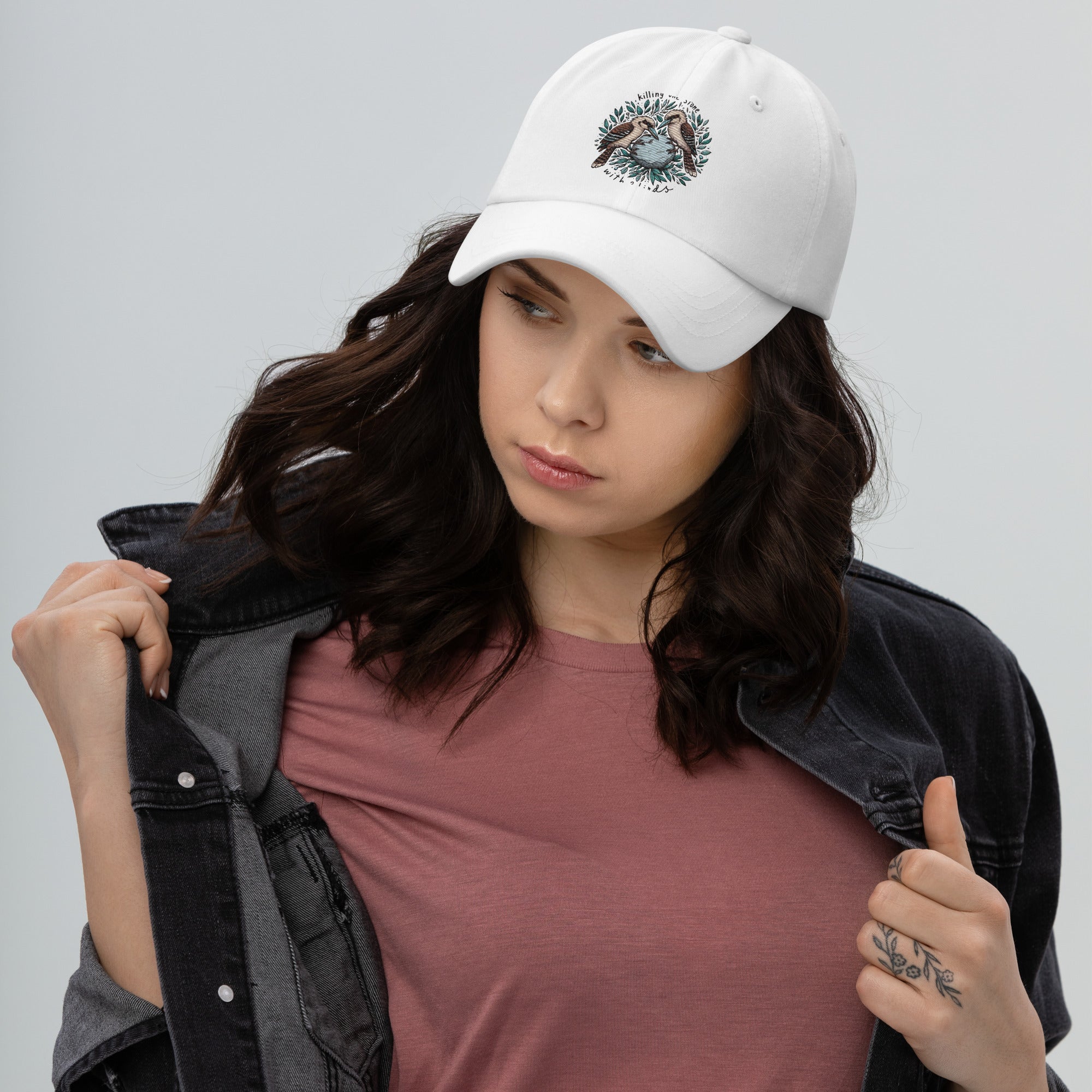 Killing One Stone With 2 Birds Dad hat