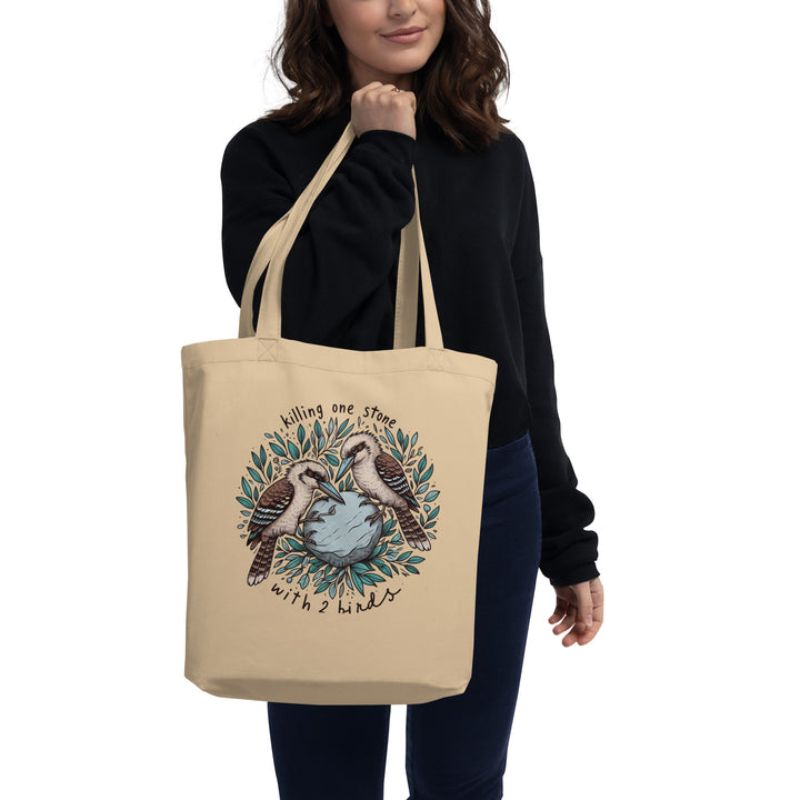 Killing One Stone With 2 Birds Eco Tote Bag