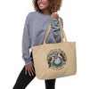 Killing One Stone With 2 Birds Large organic tote bag