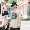 Killing One Stone with Two Birds Oversized Faded T-Shirt