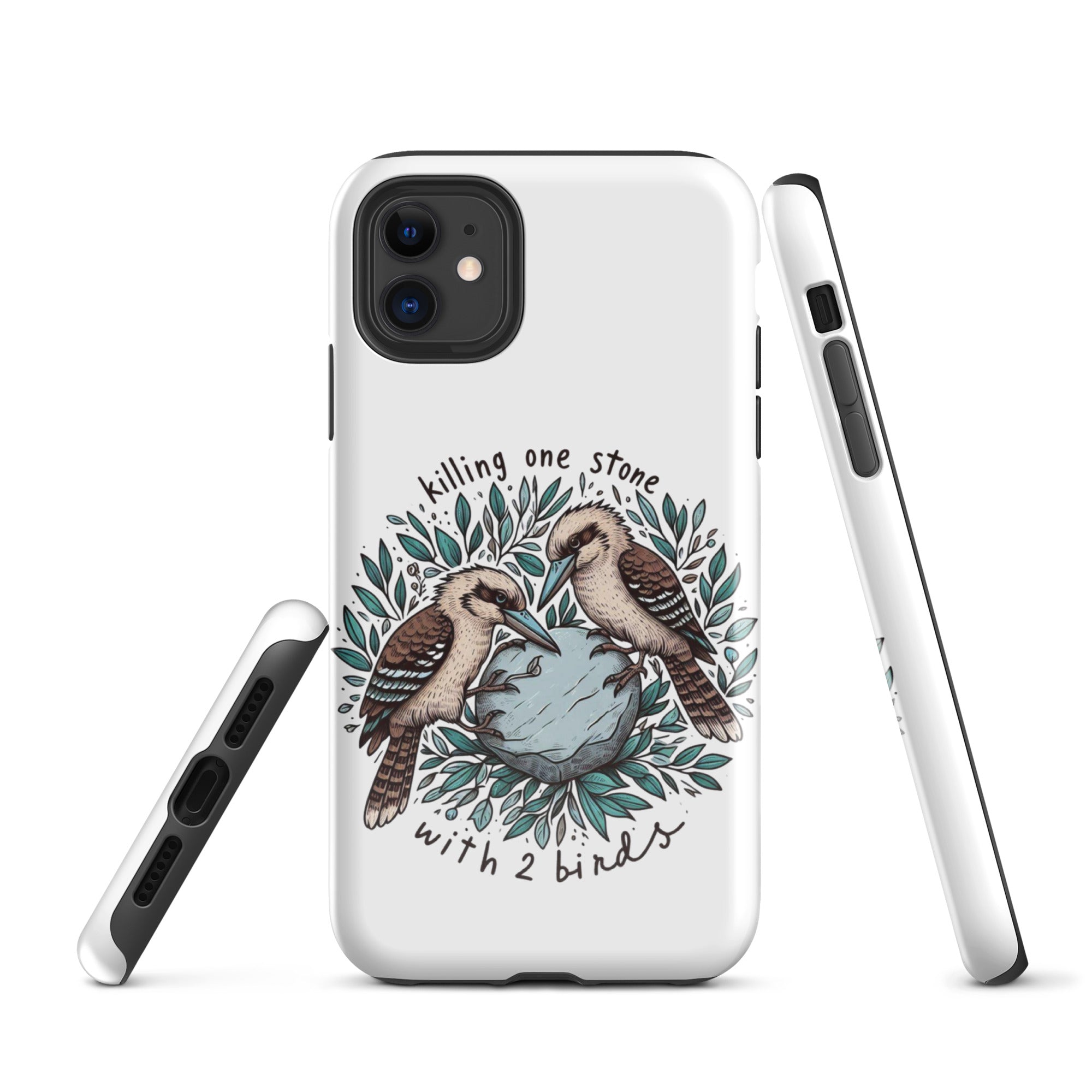 Tough Case for iPhone® Killing One Stone With 2 Birds