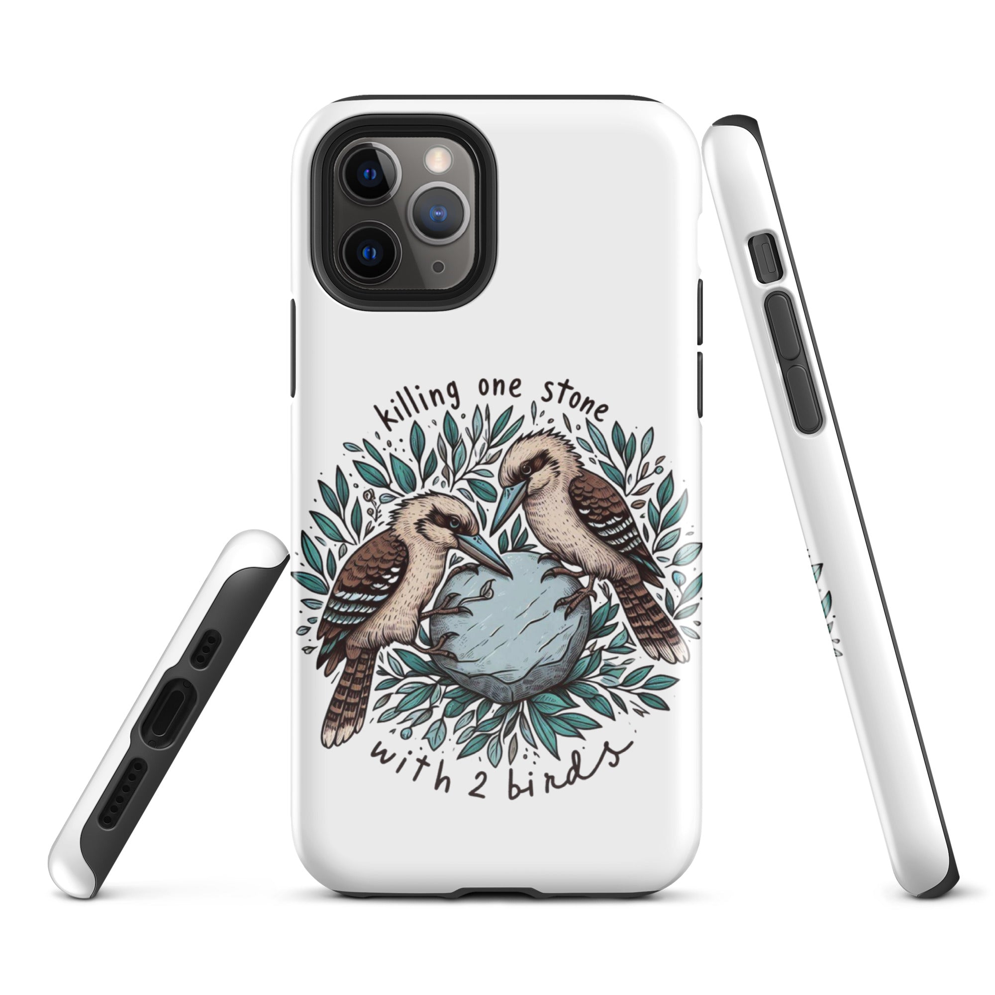 Tough Case for iPhone® Killing One Stone With 2 Birds