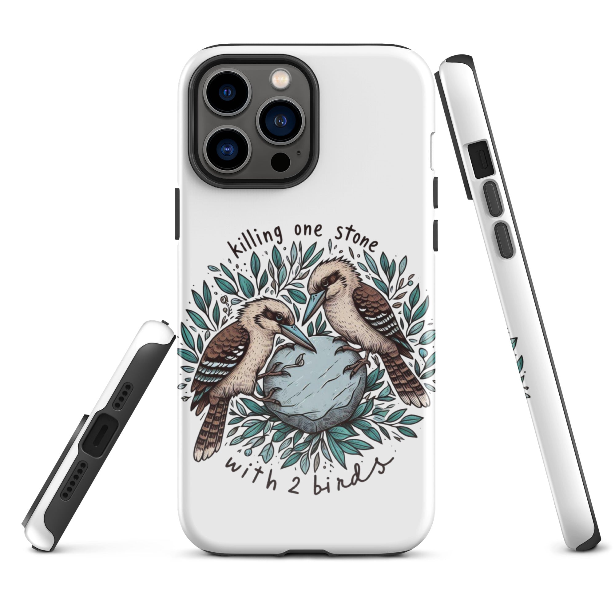 Tough Case for iPhone® Killing One Stone With 2 Birds