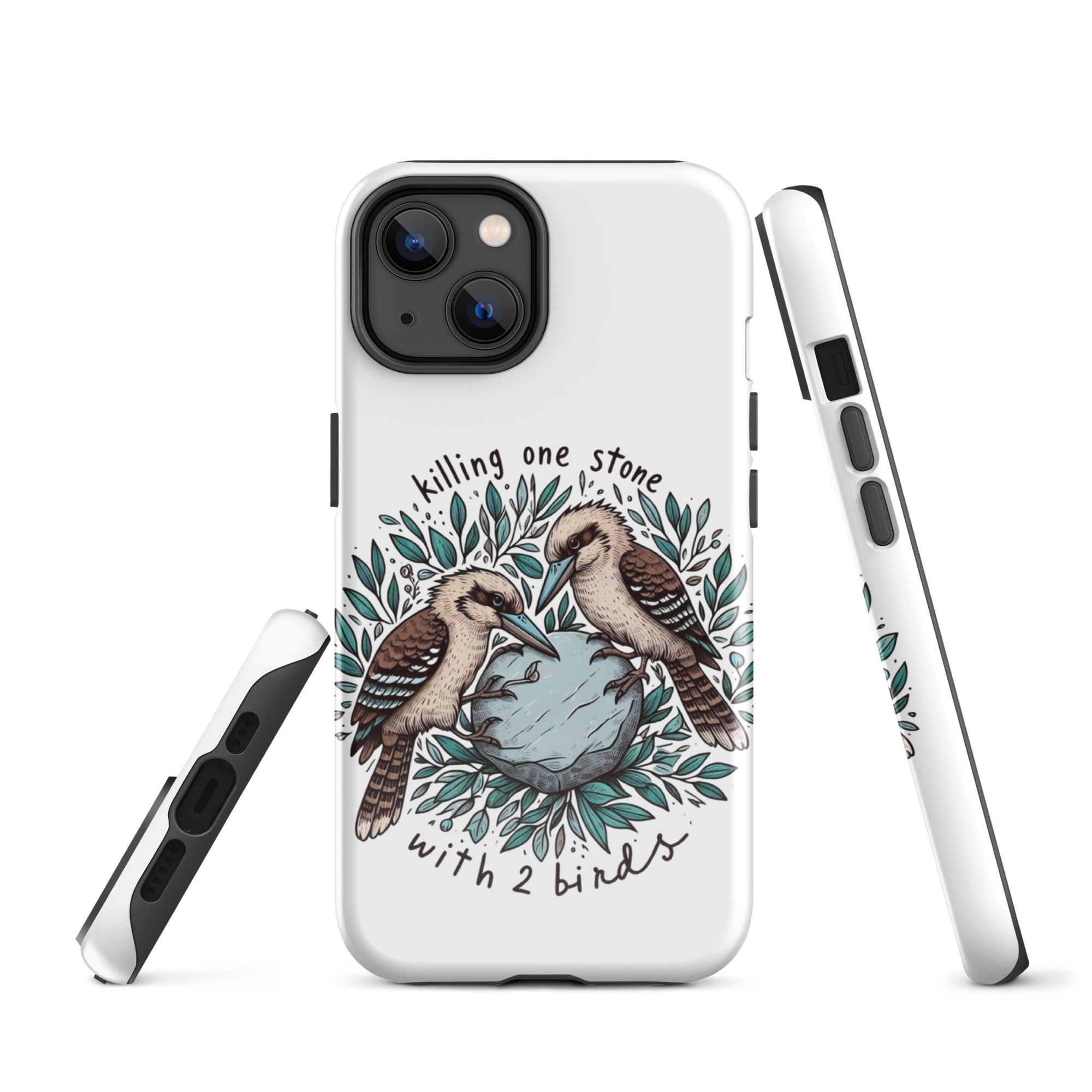 Tough Case for iPhone® Killing One Stone With 2 Birds