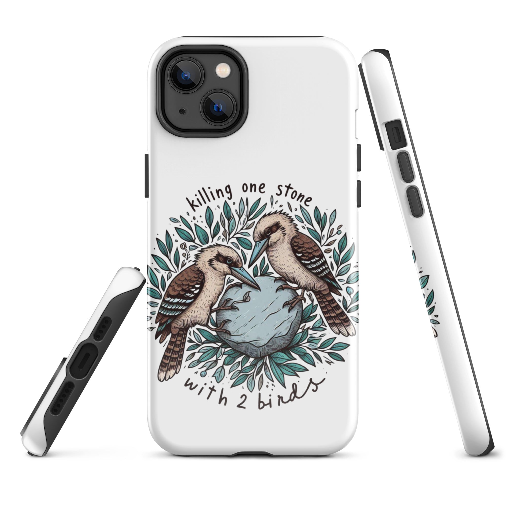 Tough Case for iPhone® Killing One Stone With 2 Birds