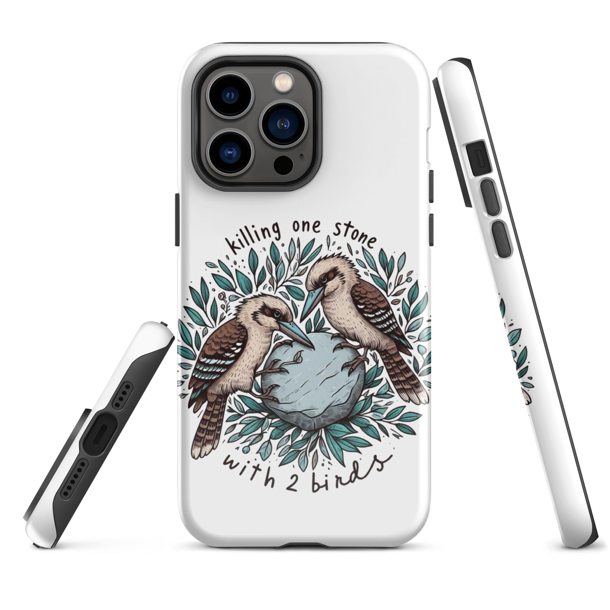 Tough Case for iPhone® Killing One Stone With 2 Birds