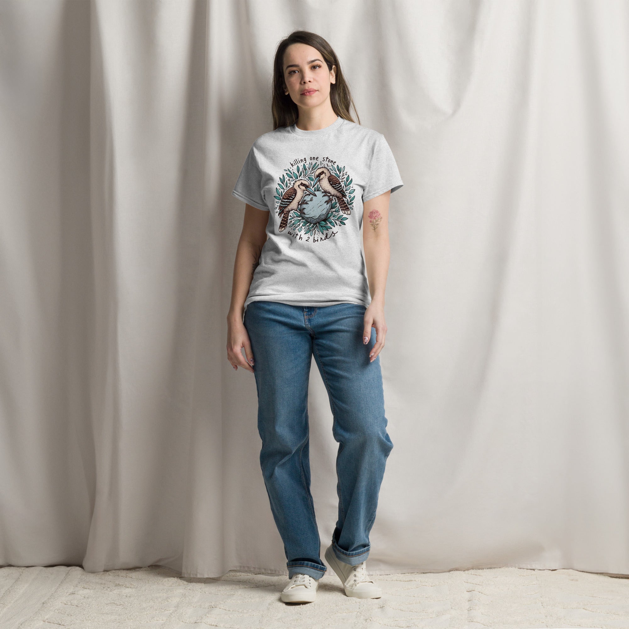Killing One Stone With 2 Birds Unisex Classic Tee
