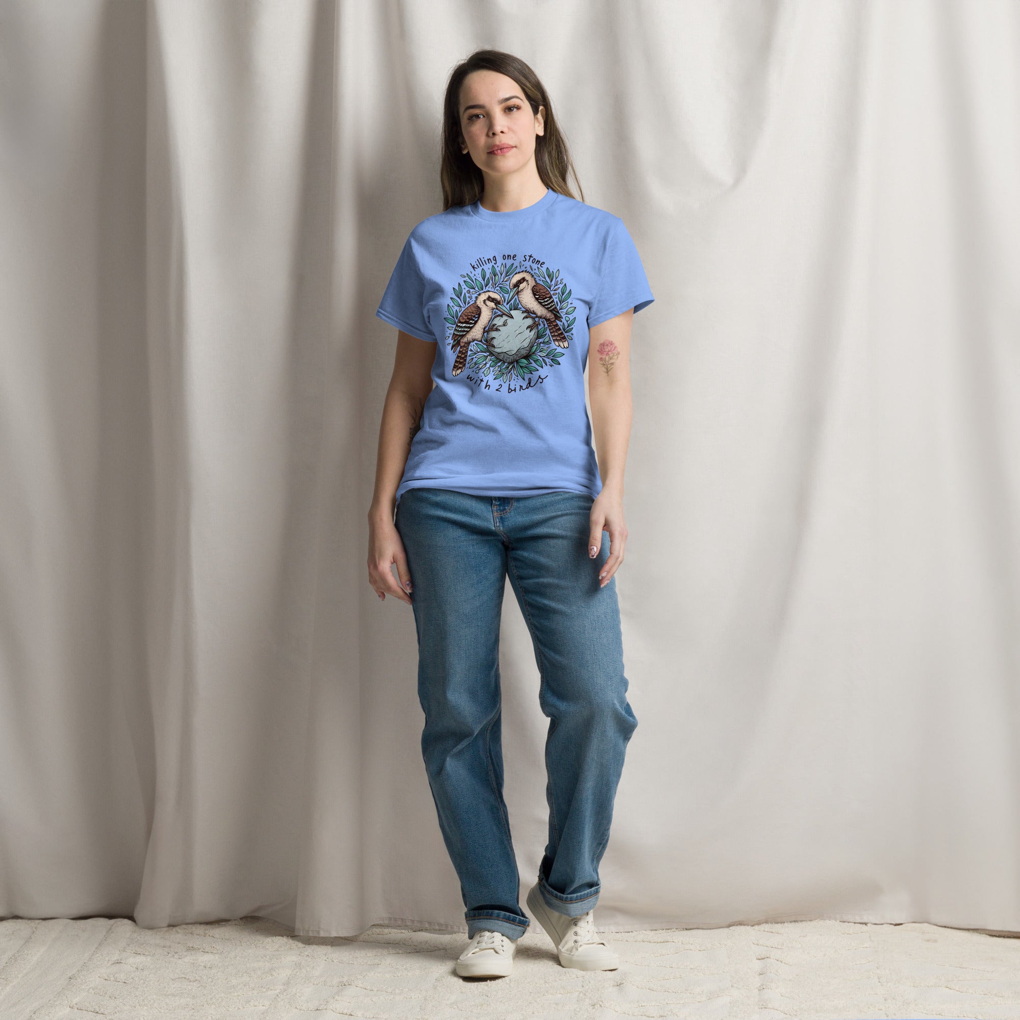 Killing One Stone With 2 Birds Unisex Classic Tee