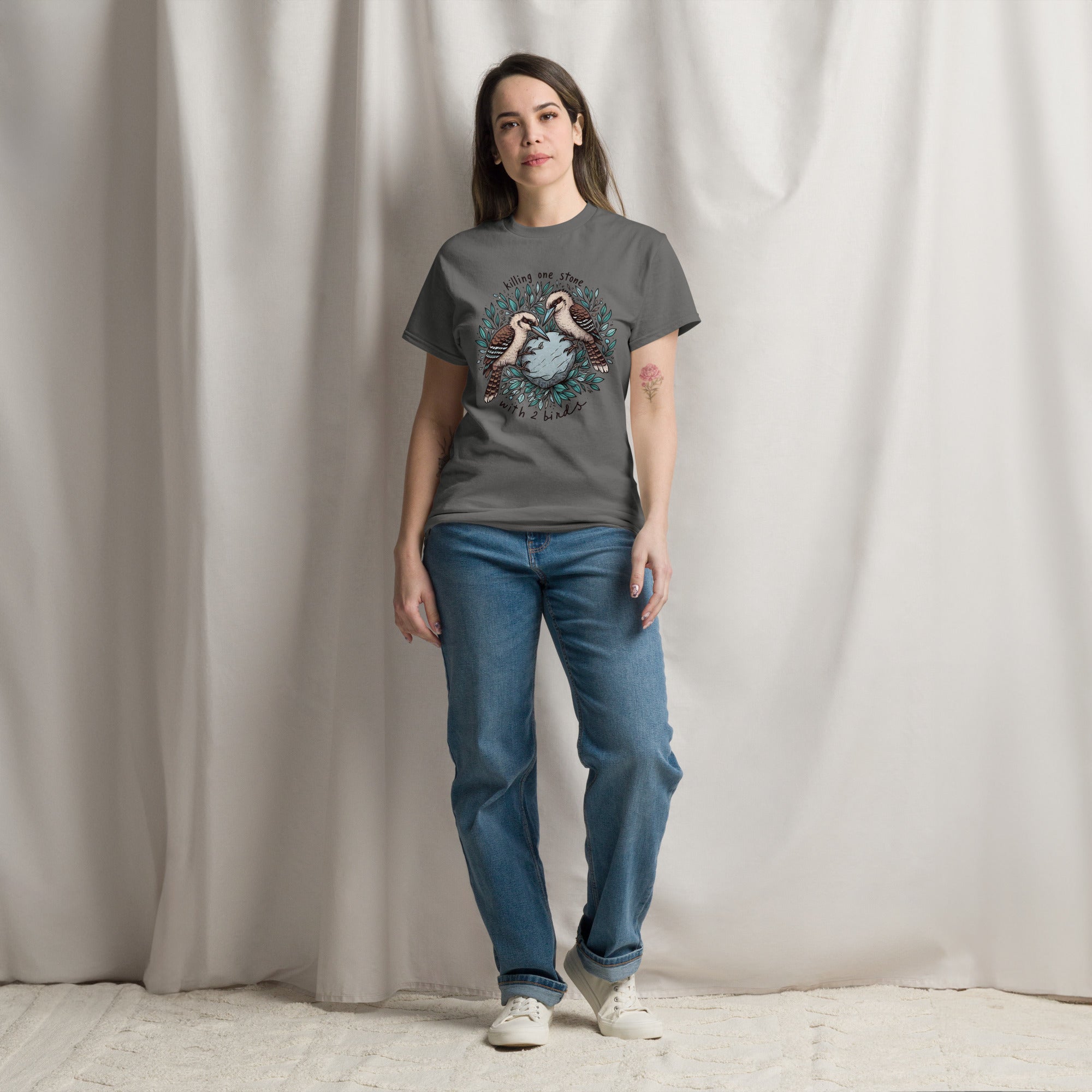 Killing One Stone With 2 Birds Unisex Classic Tee