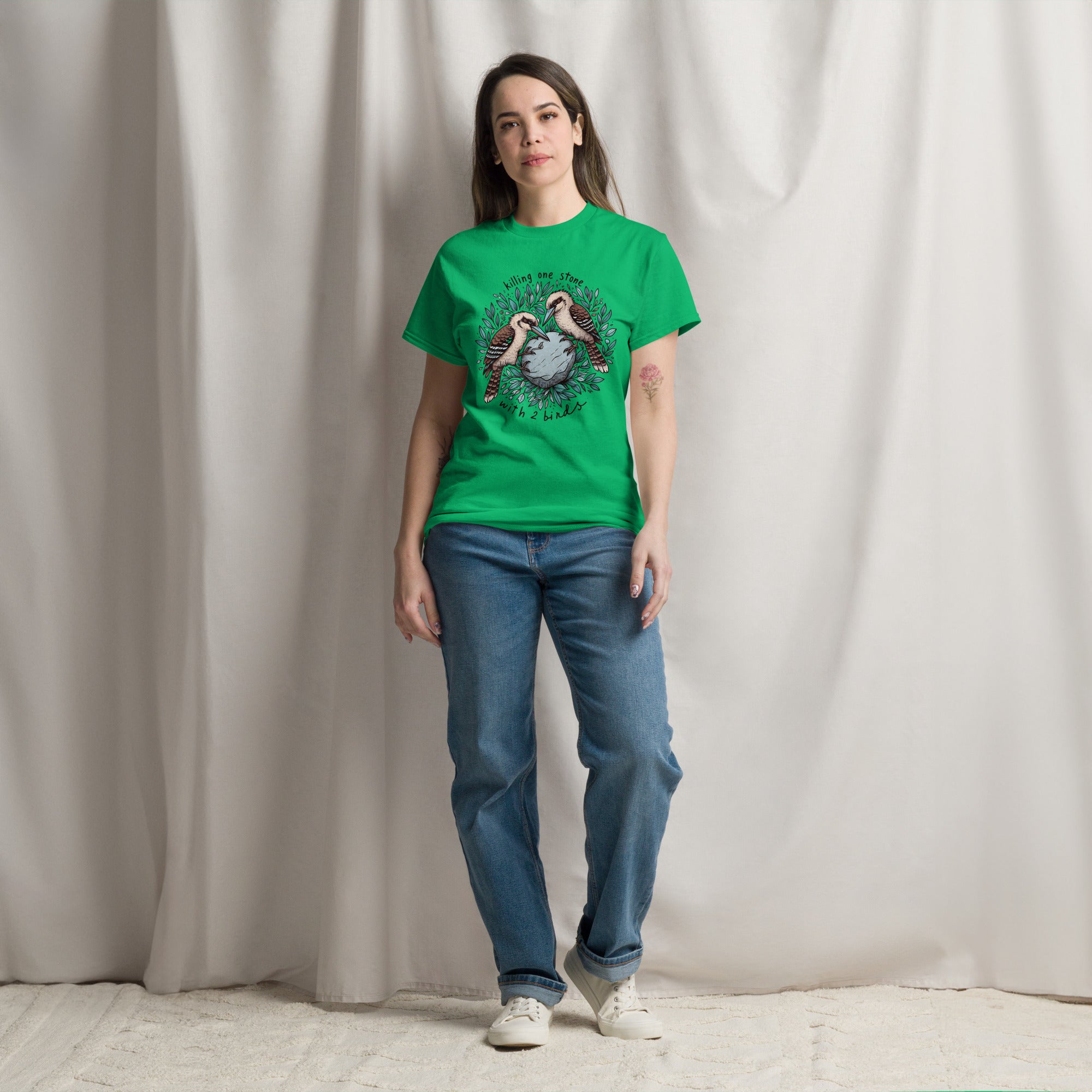 Killing One Stone With 2 Birds Unisex Classic Tee