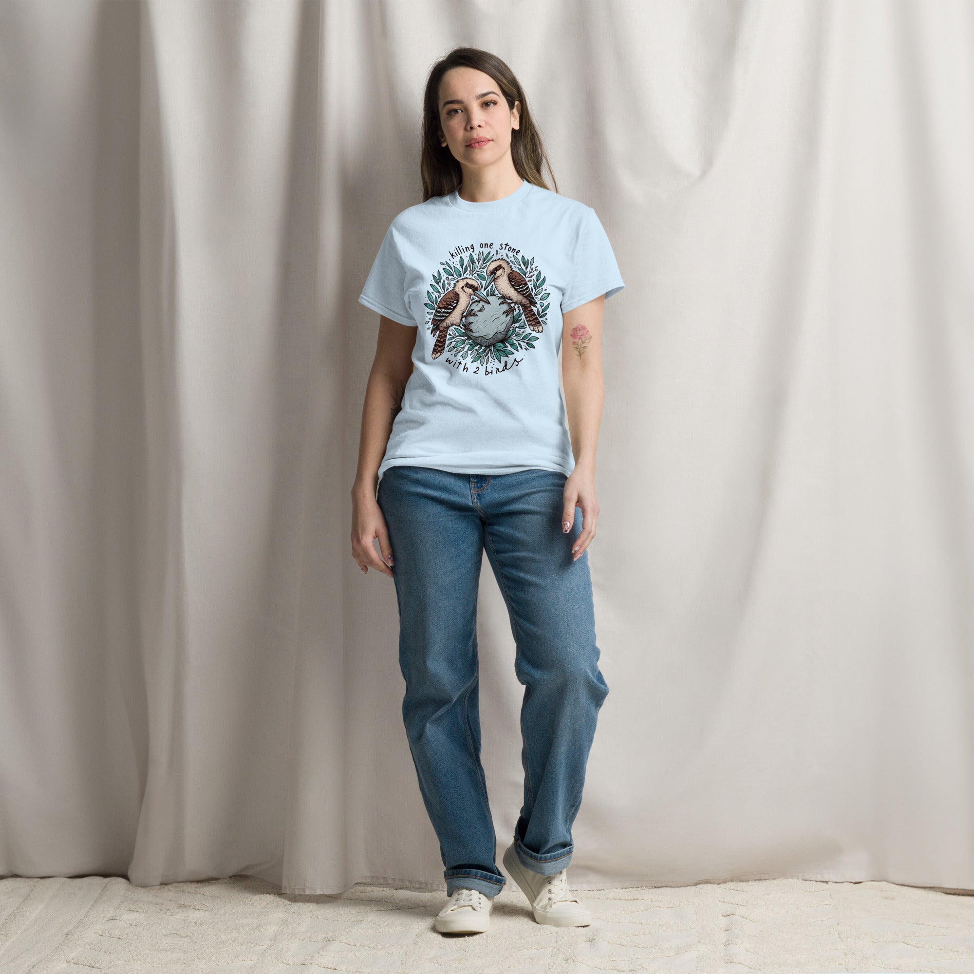 Killing One Stone With 2 Birds Unisex Classic Tee