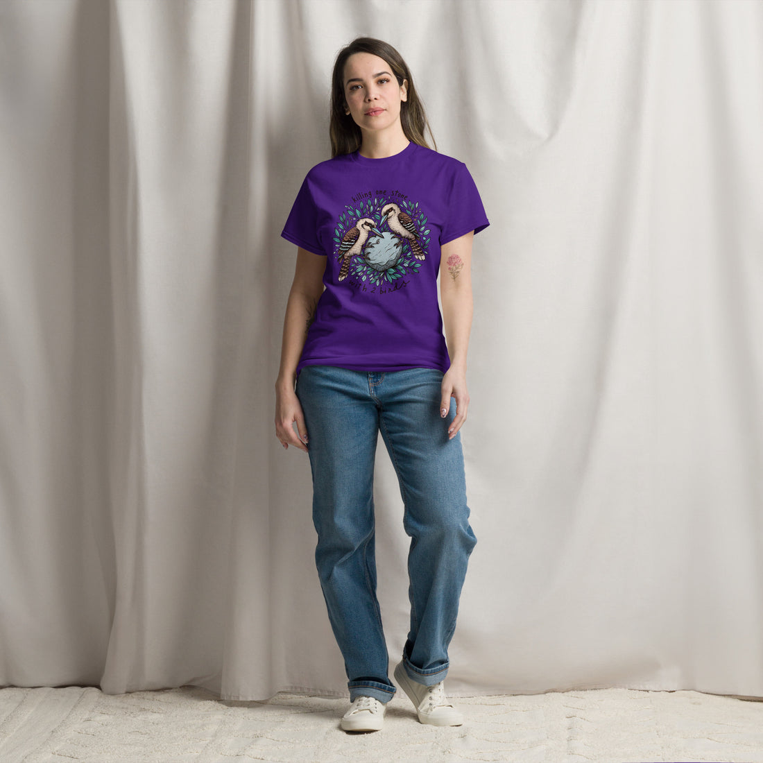 Killing One Stone With 2 Birds Unisex classic tee