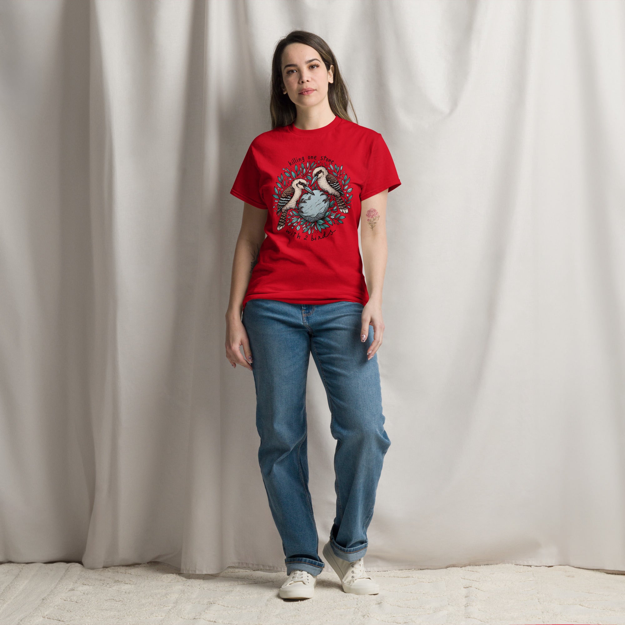 Killing One Stone With 2 Birds Unisex Classic Tee