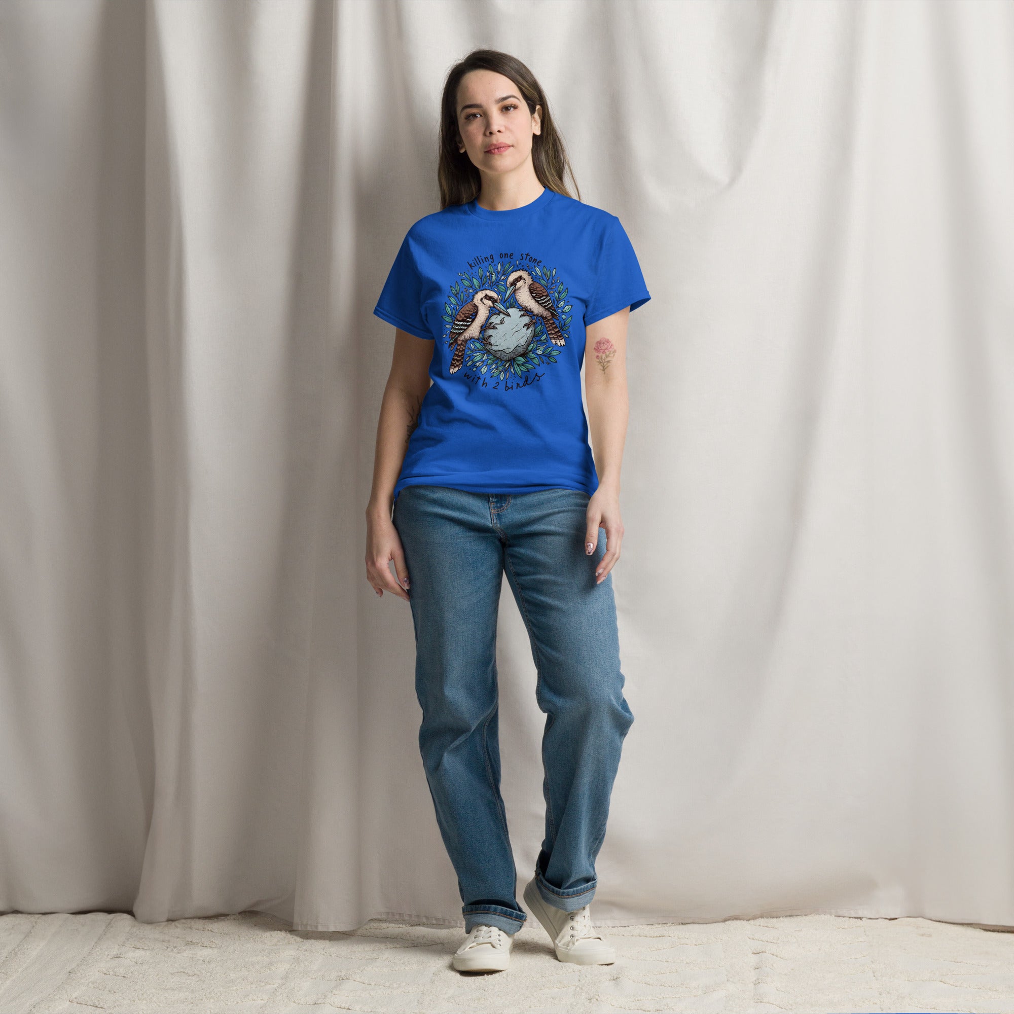 Killing One Stone With 2 Birds Unisex Classic Tee