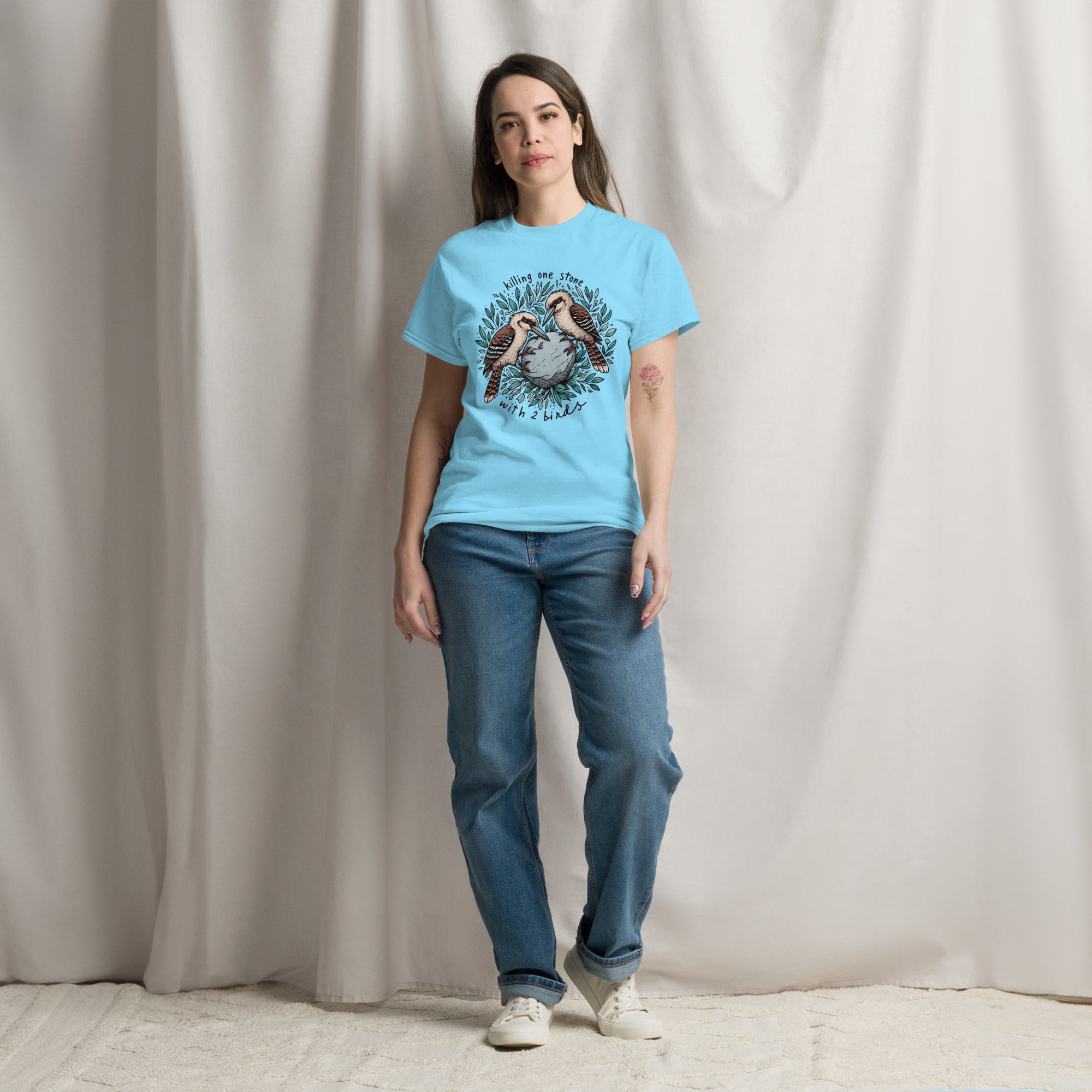 Killing One Stone With 2 Birds Unisex Classic Tee
