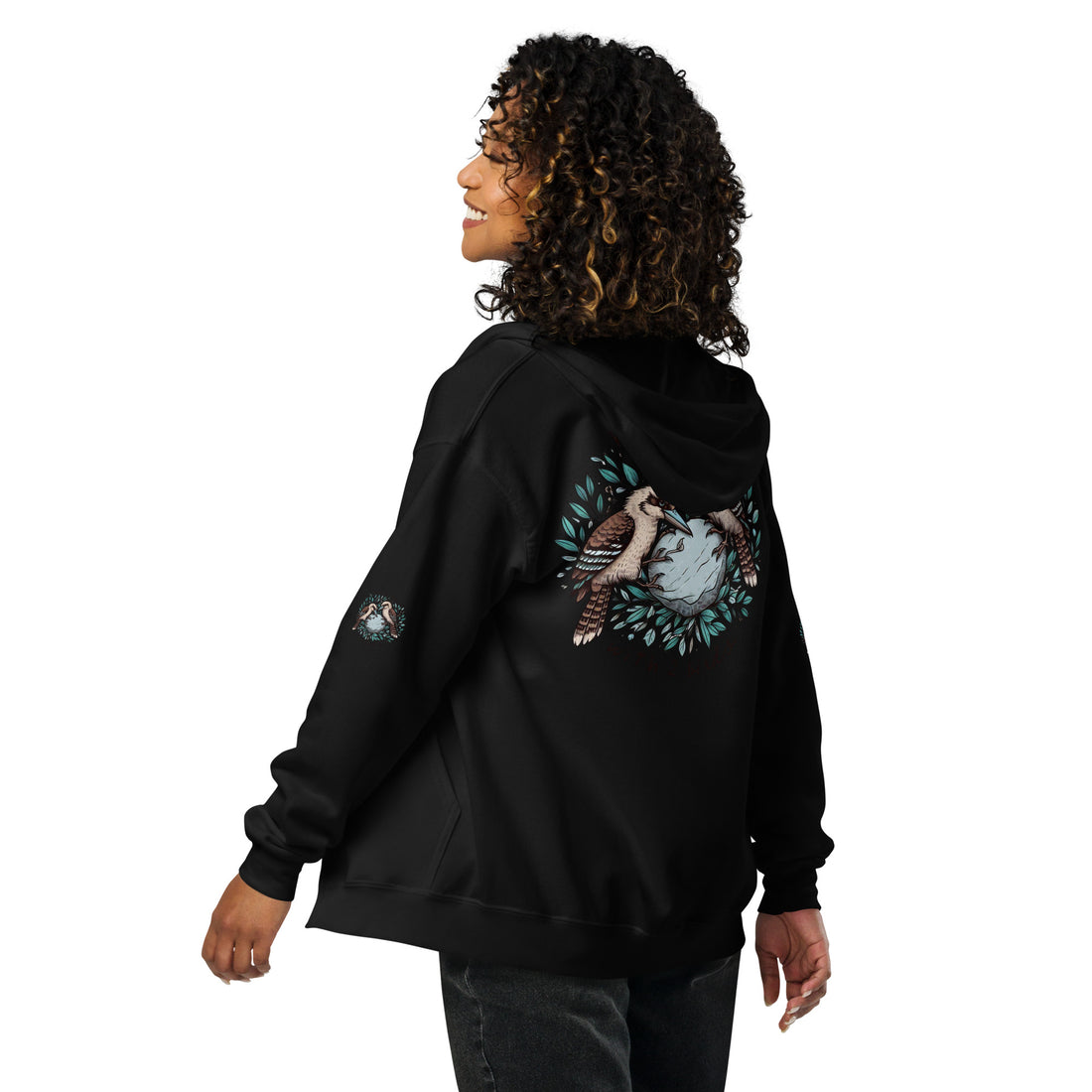 Killing One Stone With 2 Birds Unisex Heavy Blend Zip Hoodie