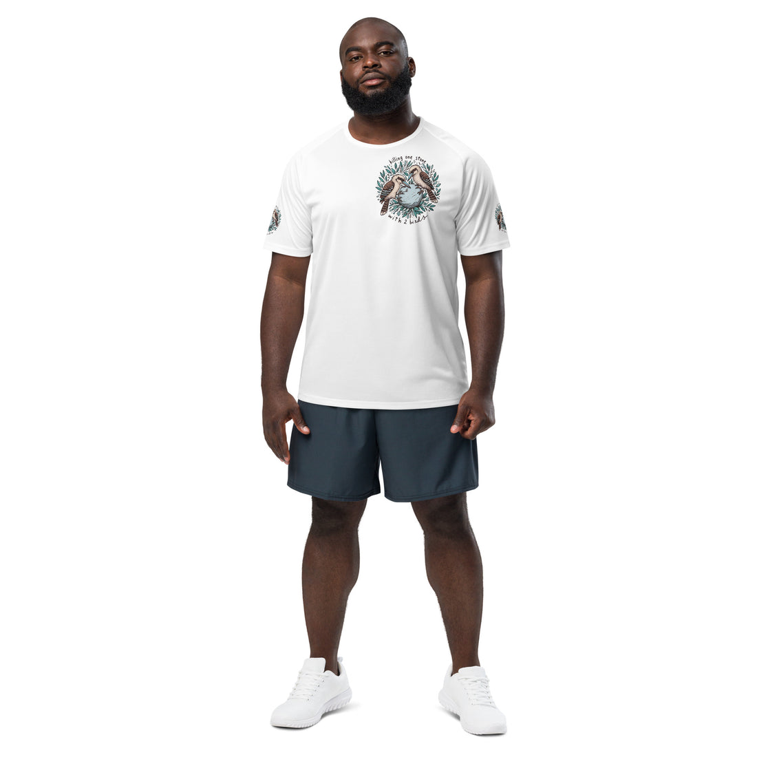 Killing One Stone With 2 Birds Unisex Sports Jersey