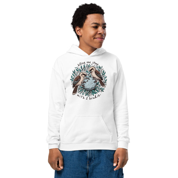 Killing One Stone With 2 Birds Youth Heavy Blend Hoodie